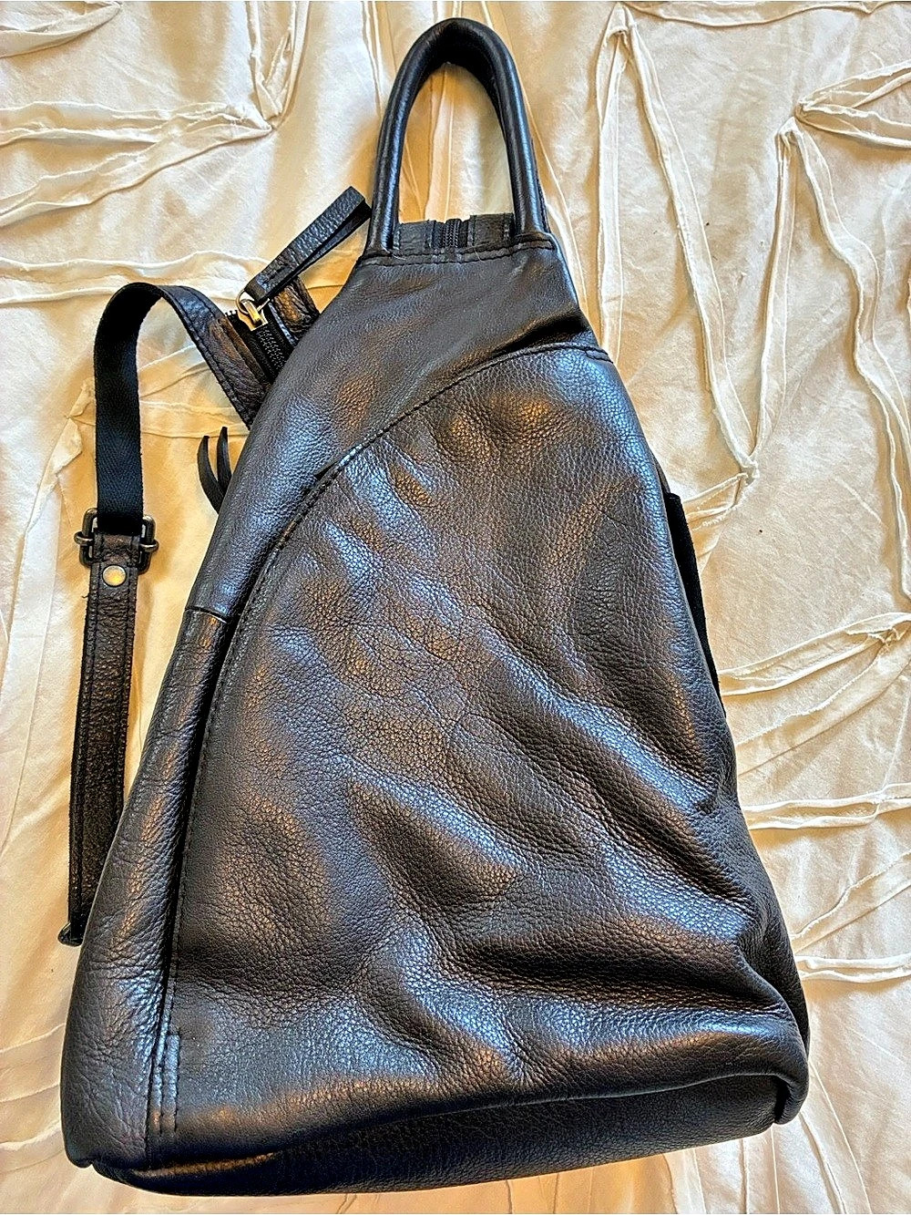 NWOT Free People We The Free Soho Convertible Sling Bag Black Backpack